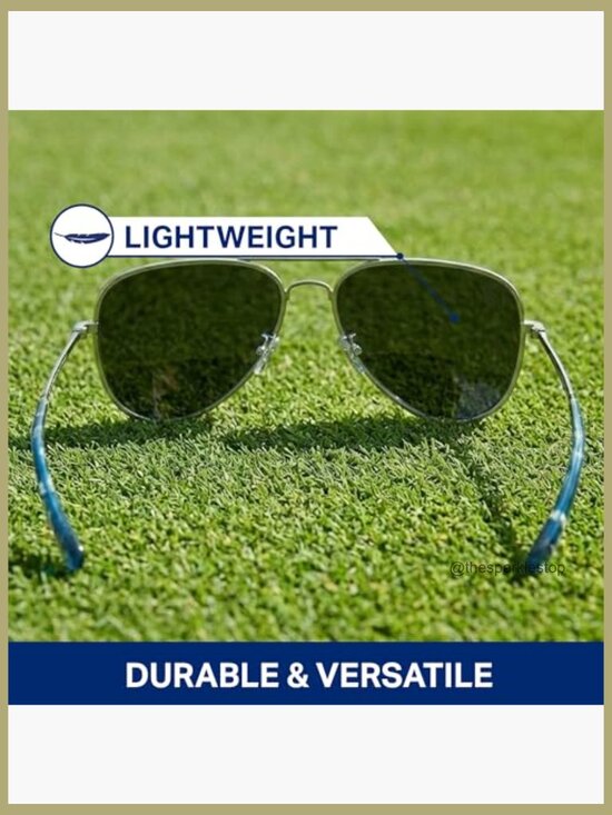 Metal Frame Polarized Sunglasses with UV Protection, Aviator Style main image 7